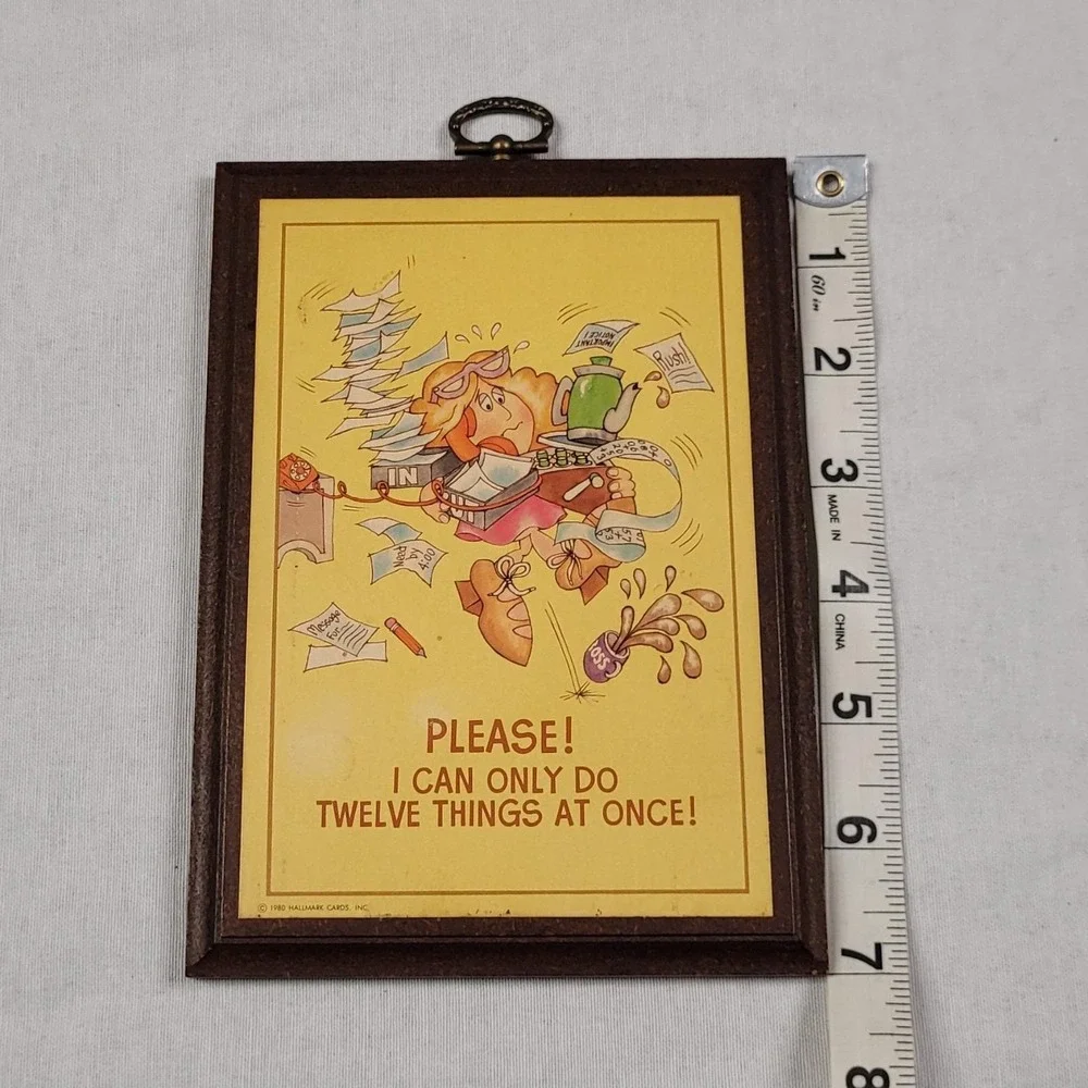 Vintage 1980 Hallmark Wall Plaque 